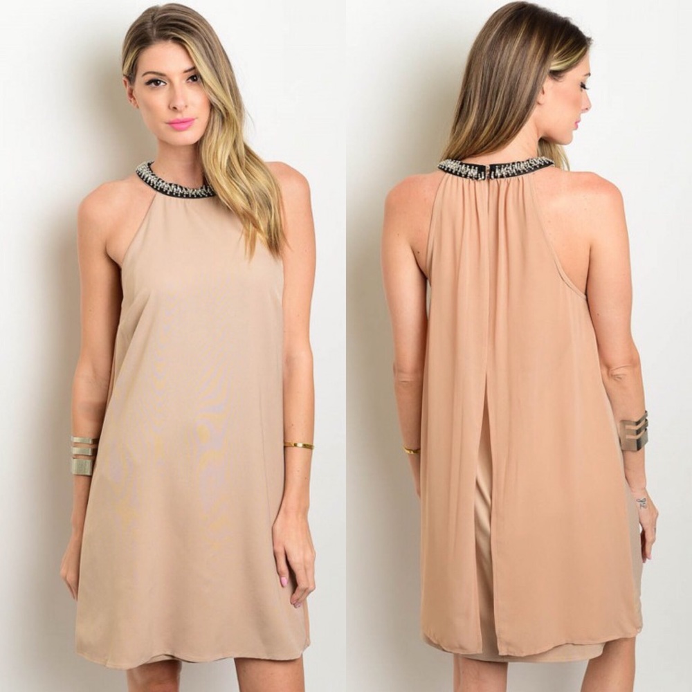 CLOSING SHOP!! Embellished Collar Dress